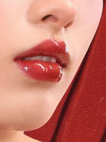 GIRLCULT Unreal High Gloss Lip Glaze J82 Bright Red, Chameleon Liquid Lipstick, Oil-Based Rhinestone Shiny Lip Gloss, Metallic Luster, Long-Lasting Color, Talc-Free, Korean Makeup, Korean Cosmetics, 3.5ml/0.12fl.Oz - J82 Bright Red - 查看 6