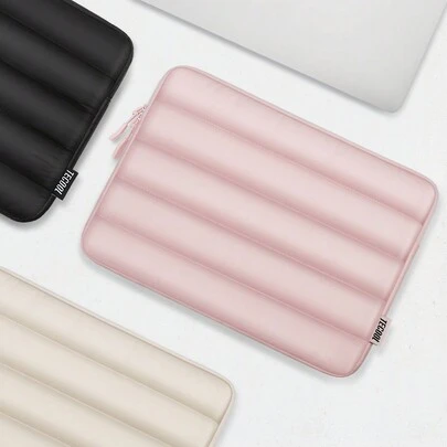 TECOOL 13.5/14/15/16 Inch Fluffy Protective Laptop Sleeve, Compatible With MacBook Air 13/15 M1/M2 (2012-2023), 13" Neo (2026), Pro 13/14/15 (2010-2022), 14-16" HP Chromebook And Surface Laptops, Soft Plush Lining, Water-Resistant, Pink