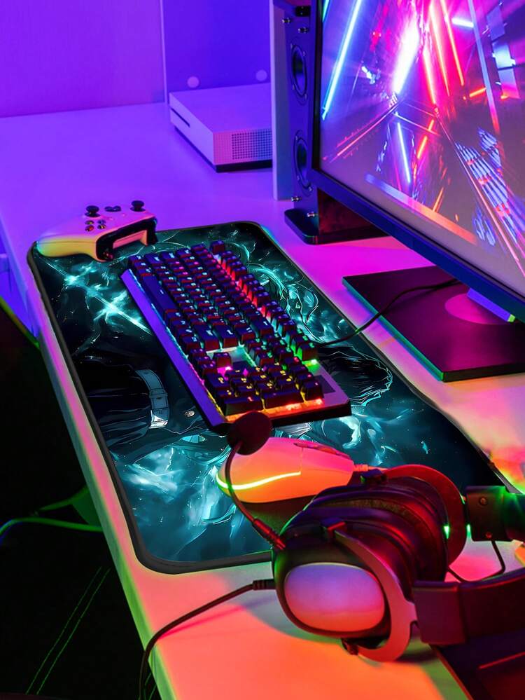 Gaming Mouse Pad For Desktop With Stitched Edge And Various Anime AI Prints - Bàn di chuột 4612 - Xem 2