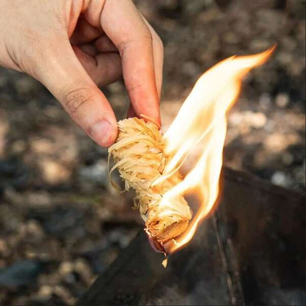 100-Pack Charcoal Fire Starters: All-Weather, Odorless For Grill, Fire Pit, Fireplace, BBQ, Wood Stove, Smoker