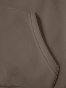 Sudadera con capucha para mujer, sudadera deportiva, manga larga, estampado de oso de dibujos animados, adecuada para otoño e invierno, sencilla y generosa, moda casual - Gris - Ver 5