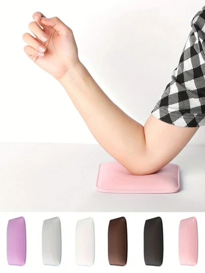 1个美甲肘枕扶手舒适手枕美甲肘垫肘托垫美甲工具美甲师肘托，柔软美甲师肘托，美甲师手臂支撑，紫色、粉色、黑色、白色、咖啡色、灰色