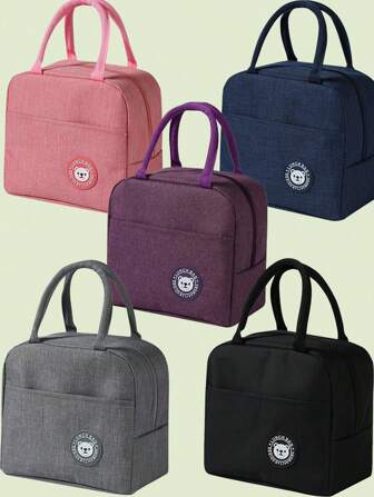 1 pezzo Borsa termica per il pranzo con motivo orsetto, borsa termica per bento, borsa termica per il pranzo con fogli di alluminio spessi, borsa frigo per picnic, adatta per lavoro e uso all aperto, borsa termica per il pranzo, borsa per lavoro e scuola, borsa da insegnante, borsa da aula, regalo per donna, regalo per uomo.