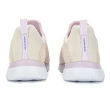 Skechers 女士休闲轻便平底低帮日常步行鞋，款式：149523-NTPR，建议订购小一码