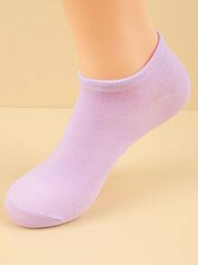 10 Pairs Multicolor Summer Women Boat Socks, Thin Breathable Low-Cut Non-Slip Invisible Short Socks - Multicolor - View 11