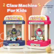 Mini Claw Machine For Kids Toys With Sound - Pink - View 4