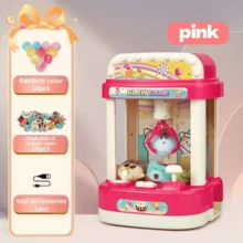 Mini Claw Machine For Kids Toys With Sound - Pink - View 5