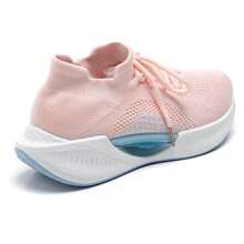 Sports Shoe With Thick Sole And Embossed Details - Pink - View 4