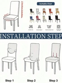 1 pieza/4 piezas/6 piezas Funda decorativa estampada para silla antiensuciamiento para mascotas, diseño de hojas, colorida y elástica, adecuada para todas las estaciones