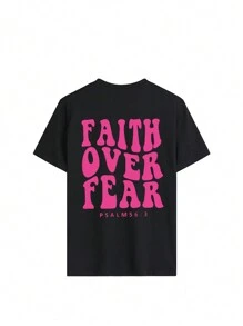 Women's Casual Vacation Round Neck Short Sleeved T-Shirt With Slogan Printed Women's Top. Graphic Tees Women White Top Black Top Pink Top Vacation Outfits Women