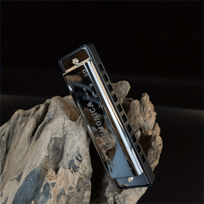 Harmonica Key Of C 10 Hole Chromatic Harmonica C With Case For Beginner Gift With Case, Harmonica, Instrument, Instruments, Harmonica 008k, Flute Cover