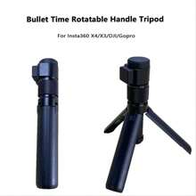 Insta360 子弹时间套件，带三脚架 360 度旋转手柄三脚架可兼作桌面三脚架和自拍杆手柄，用于摆动相机 - 耐用铝和 ABS，兼容 Insta360 X4/X3/X2 - For Insta360x4/x3/x2 - 查看 7