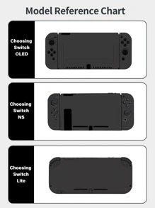 1pc Black Leopard Pattern Protective Case Compatible With Switch/Switch OLED/Switch Lite Game Console