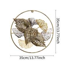 1pc Creative Vintage Metal Wall Decor, Home Decor For Living Room, Dining Room, Fireplace, Elegant Home Decor, Modern Wall Hanging,Home Decor ,Room Decor,Wall Decor Gifts Birthday Graduation - Gold - View 18