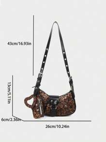 2025 Hot Maillard Style Retro Hot Girl Y2K Leopard Print Ramię Prezent Świąteczny