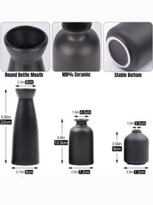 3 件套陶瓷花瓶套装家居装饰，现代白色花瓶，适用于客厅、餐厅、桌面、书架、桌子、家居装饰 - 多色 - 查看 5