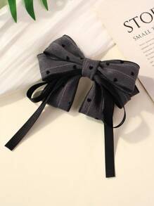 1 Stück Haarklammer für Frauen mit Stoff-Schleifen-Design, elegante Mode-Alltagsaccessoires, Valentinstag, Haarspangen, Haarclips, Klauenclips