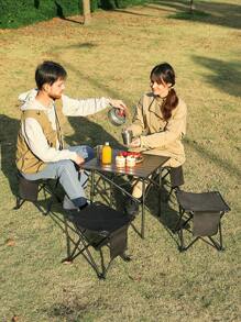 Camping Stool Camping Foot Stool Folding Stools, Portable Mini Chair Outdoor Portable Seat With Carry Bag For Hunting Fishing Hiking - Multicolor - View 2