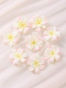 50 件/20 件人造樱花头人造花婚礼派对鞋帽 DIY 花环装饰，散装迷你花朵工艺品人造花头 - 彩色 - 查看 16