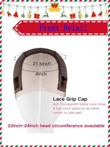 4*5Inch Lace Parting Max Wig Cap Wig Grip Cap - Wig Tools - Adjustable, Non-Slip, Transparent 4x5 Headband With Ear Cut-Outs For Comfortable, Glue-Free Wig Placement And GripFleece Technology For Secure Hold - Multicolor - View 5