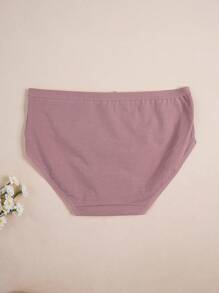 7 pièces/Set Culottes basiques confortables avec nœud papillon de couleur unie