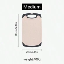 Set de 3 tocătoare din plastic - Tocător antiderapant, ușor de curățat pentru carne, fructe, legume - Bloc de măcelar, accesoriu esențial de bucătărie - Multicolor - Vizualizare 11