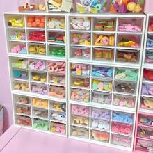 1pc Multi-Layer DIY Beads Jewelry Storage Display Box, Plastic Clear Box Practical Convenient Supplies Gifts For Women - White - View 2