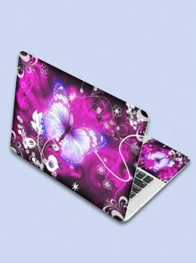 15英寸笔记本电脑贴膜/贴纸套装，带有可爱的蝴蝶图案 - 15英吋 - 查看 14