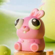 1 pieza Juguete estrés apretable con ojos saltones y divertidos, juguete portátil de animales de dibujos animados con ojos 3D saltando, regalo novedoso para niños y adultos - Multicolor - Ver 10