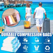 Travel Storage Bags, Vacuum Bags For Travel Organizer Space Saving Compression Bags For Suitcases, Travel Essentials No Vacuum Needed, Travel Accessories For Packing Travel Storage Bags For Clothes Underwear Clothing Organiser