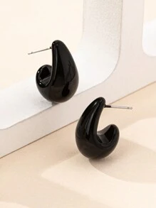 2 cặp bông tai hình giọt nước hình học thời trang dành cho nữ, chất lượng cao cho tiệc tùng, quà tặng, đi làm hàng ngày và phù hợp - Như thể hiện trong hình ảnh - Xem 2