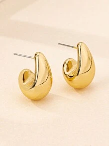 2 cặp bông tai hình giọt nước hình học thời trang dành cho nữ, chất lượng cao cho tiệc tùng, quà tặng, đi làm hàng ngày và phù hợp - Như thể hiện trong hình ảnh - Xem 5