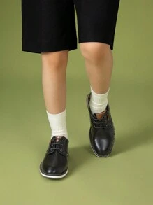 Boy's Casual Oxford Dress Shoes  Comfortable Formal Sneakers For Stylish Uniform Wear