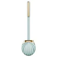 贝壳形硅胶刷毛马桶刷，壁挂式长柄，马桶清洁剂浴室装饰秋季装饰 - 貝殼形馬桶刷 - 查看 5