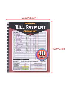 Monthly Bill Payment Checklist: Bill Tracker Notebook, The 4-Year Guide For Families & Money Managers - Multicolor - View 8