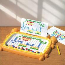 Magnetic Board With Colorful Beads Crab With Drawing Patterns - Orange - View 7