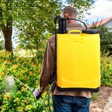 Pulvérisateur à pression pulvérisateur pour plantes pulvérisateur à dos 16 litres levier de pompe à section arrière de forme ergonomique - Jaune citron - Voir 7
