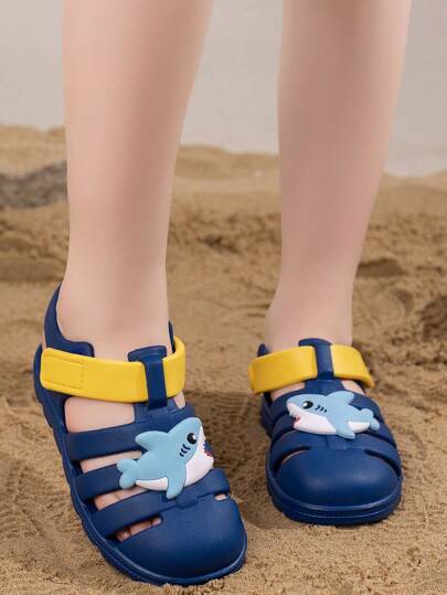 Children's Spring/Summer Cute Indoor/Outdoor Soft & Comfortable Lightweight Adjustable Hook And Loop Beach/Water/Trekking Sandals/Slippers