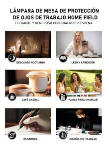 1 Pieza Lámpara Led De Escritorio Ajustable Recargable Por Usb , Para Lectura - Blanco - Ver 6