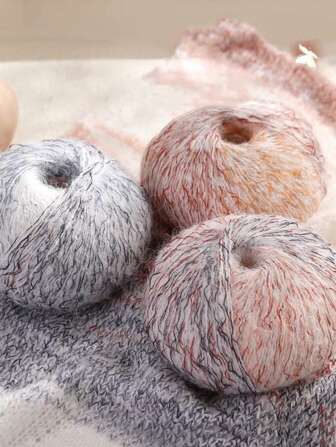 优质多色烟花纱线 50g 捆装 – 腈纶混纺手工纱线，适合手工 DIY 针织 – 非常适合秋冬季女士毛衣、开衫、夹克、披肩和围巾