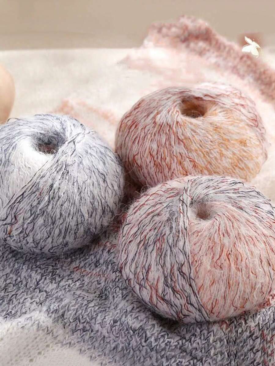 Włóczka Premium Multicolor Firework 50g Bundle – Mieszanka akrylowa Rzemieślnicza włóczka do robienia na drutach DIY – Idealna na jesień i zimę Damskie swetry, kardigany, kurtki, szale i szaliki