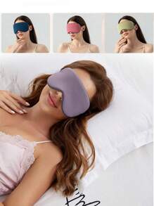 1 pieza Antifaz para dormir para personas que duermen de lado, hombres y mujeres, máscara para dormir que bloquea la luz, máscara de dormir 3D con forma contorneada, máscara de sueño suave y transpirable con correa elástica ajustable para vuelos, siesta, escuela, viajes, artículos esenciales para el hogar, antifaz, máscara para dormir - Multicolor - Ver 4