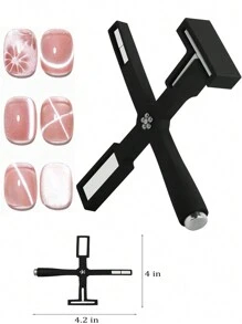 多件套，1 件或 8 件美甲磁铁，猫眼美甲磁铁，双头美甲磁棒，多功能方形猫眼强力磁板 DIY 美甲 2024 升级版 5 合 1 美甲磁铁套装，用于 3D 猫眼凝胶抛光工具，多功能美甲磁性笔带硅胶保护套，用于美甲设计的磁棒 DIY 配件（黑色），美甲用品，美甲工具，美甲工具，返校，指甲，按压指甲的美甲工具 - 白色 - 查看 22