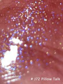 GIRLCULT Unreal High Gloss Lip Gloss J72 Pillow Talk, Chameleon Liquid Lipstick, Oil-Based Diamond Glitter Lip Gloss, Shimmering Metallic Finish, Long-Lasting Color, Holographic No Talc, Korean Cosmetics - J72 Pillow Talk - 查看 5