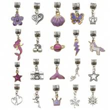 15/20pcs Mixed Antique Silver Alloy European Style Pendant Bracelet Spacer Charm DIY Pendant For Bracelet Necklace Jewelry Making Crafts Accessories Jewelry Supplies - Silver - View 11