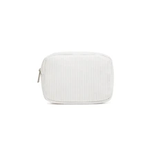 1 Stück Aufbewahrungstasche für Damenbinden, tragbare Aufbewahrungstasche mit großem Fassungsvermögen, einfacher Stil, zum Aufbewahren von Damenbinden, Slipeinlagen und Tampons, ein Muss für Mädchen, eine gute Wahl für unterwegs. (L1 Streifenreihe Sommerreise, Urlaubshaus Badezimmer Dekoration, Ferienmake-up Organizer Strandtasche, Kulturtasche Schulanfang)