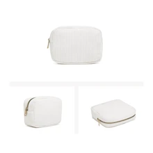 1 Stück Aufbewahrungstasche für Damenbinden, tragbare Aufbewahrungstasche mit großem Fassungsvermögen, einfacher Stil, zum Aufbewahren von Damenbinden, Slipeinlagen und Tampons, ein Muss für Mädchen, eine gute Wahl für unterwegs. (L1 Streifenreihe Sommerreise, Urlaubshaus Badezimmer Dekoration, Ferienmake-up Organizer Strandtasche, Kulturtasche Schulanfang)