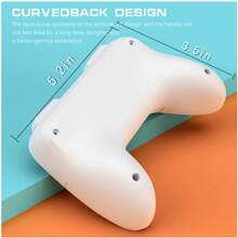 Hand Grips Compatible With Switch/Switch OLED, Ergonomic Hand Grip Controller Handle Compatible With Joy Con And Switch OLED Model - White - View 2