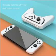 Hand Grips Compatible With Switch/Switch OLED, Ergonomic Hand Grip Controller Handle Compatible With Joy Con And Switch OLED Model - White - View 6