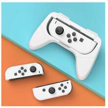 Hand Grips Compatible With Switch/Switch OLED, Ergonomic Hand Grip Controller Handle Compatible With Joy Con And Switch OLED Model - White - View 5